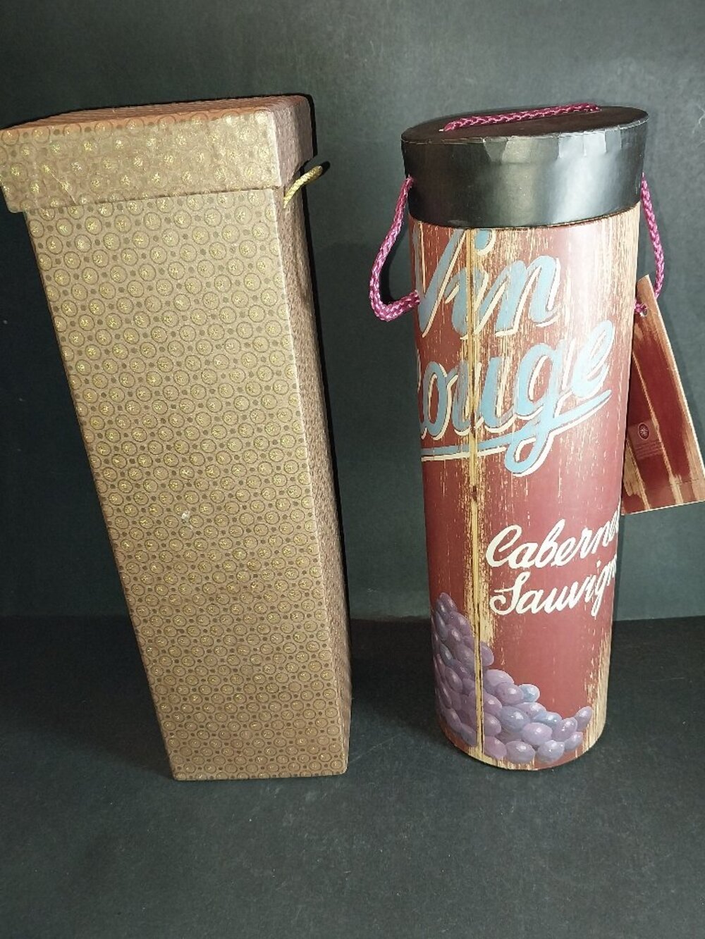 Wine Bottle Box by Pier One Imports & Tube by Tri-Costal Design